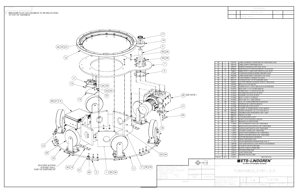 Ets lindgren | ETS-Lindgren 2181 Turntable User Manual | Page 37 / 44
