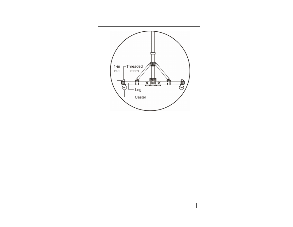 Adjusting the 7-tr leg height | ETS-Lindgren 7-TR Tripod Positioner User Manual | Page 45 / 49