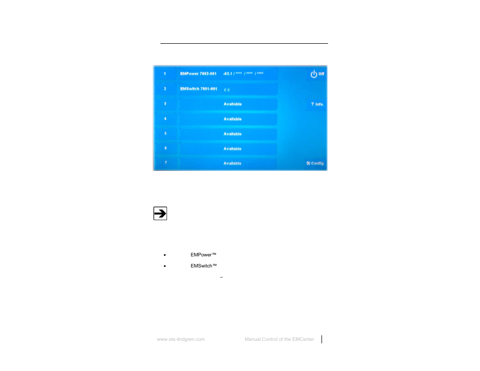 Home screen, Card slot numbers, E 29 | ETS-Lindgren 7000-001 EMCenter Modular RF Platform User Manual | Page 29 / 41