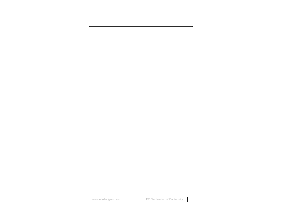 Appendix b: ec declaration of conformity | ETS-Lindgren 7000-001 EMCenter Modular RF Platform User Manual | Page 41 / 41
