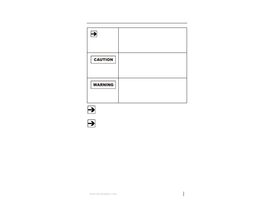 Notes, cautions, and warnings | ETS-Lindgren 7000-001 EMCenter Modular RF Platform User Manual | Page 5 / 41
