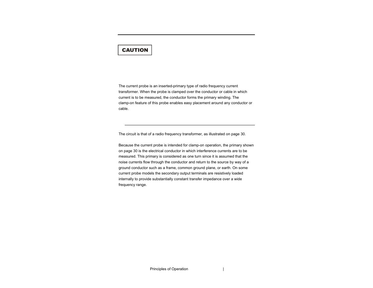 0 principles of operation | ETS-Lindgren 94606-6 Current Probe User Manual | Page 29 / 57