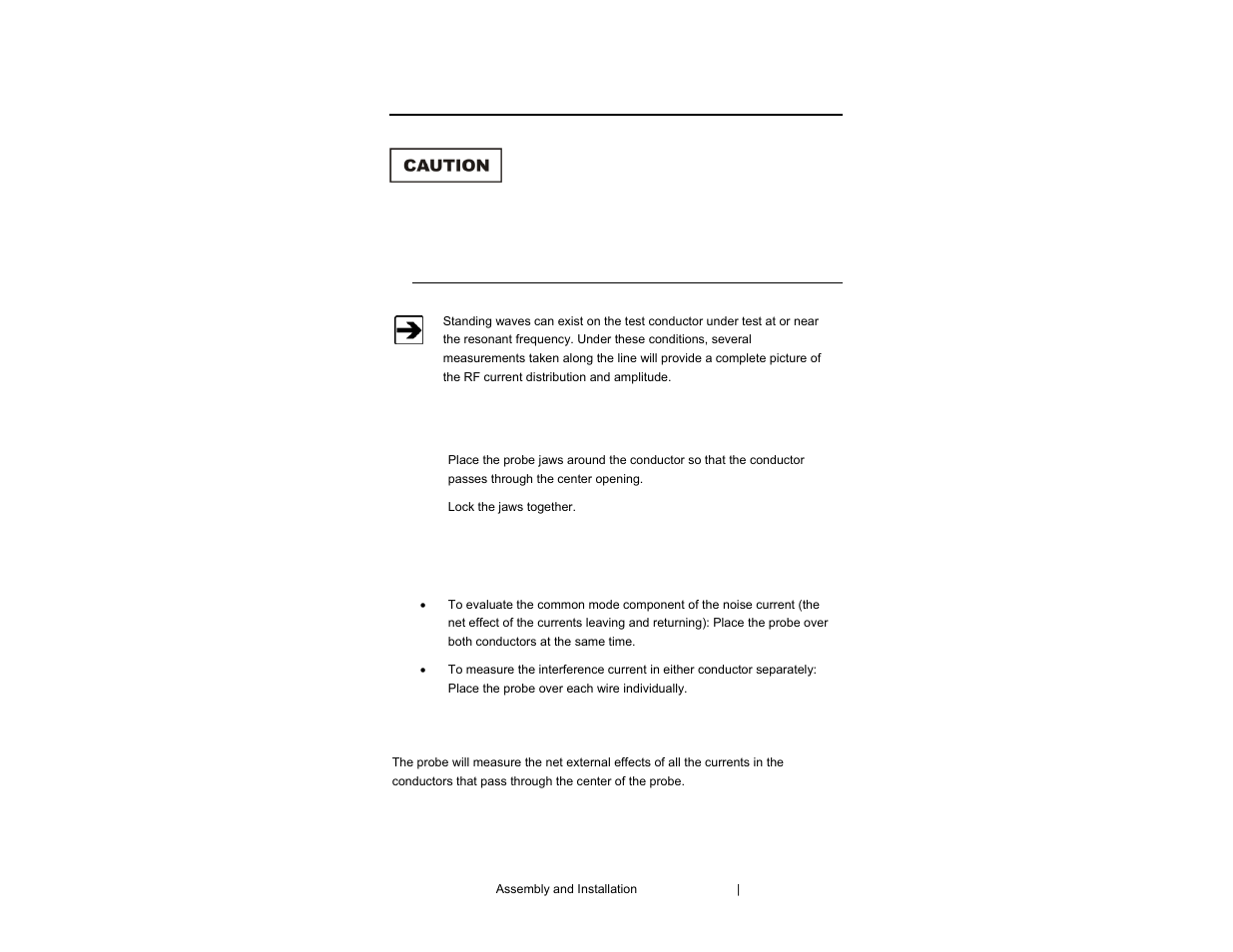 0 assembly and installation | ETS-Lindgren 94606-6 Current Probe User Manual | Page 37 / 57