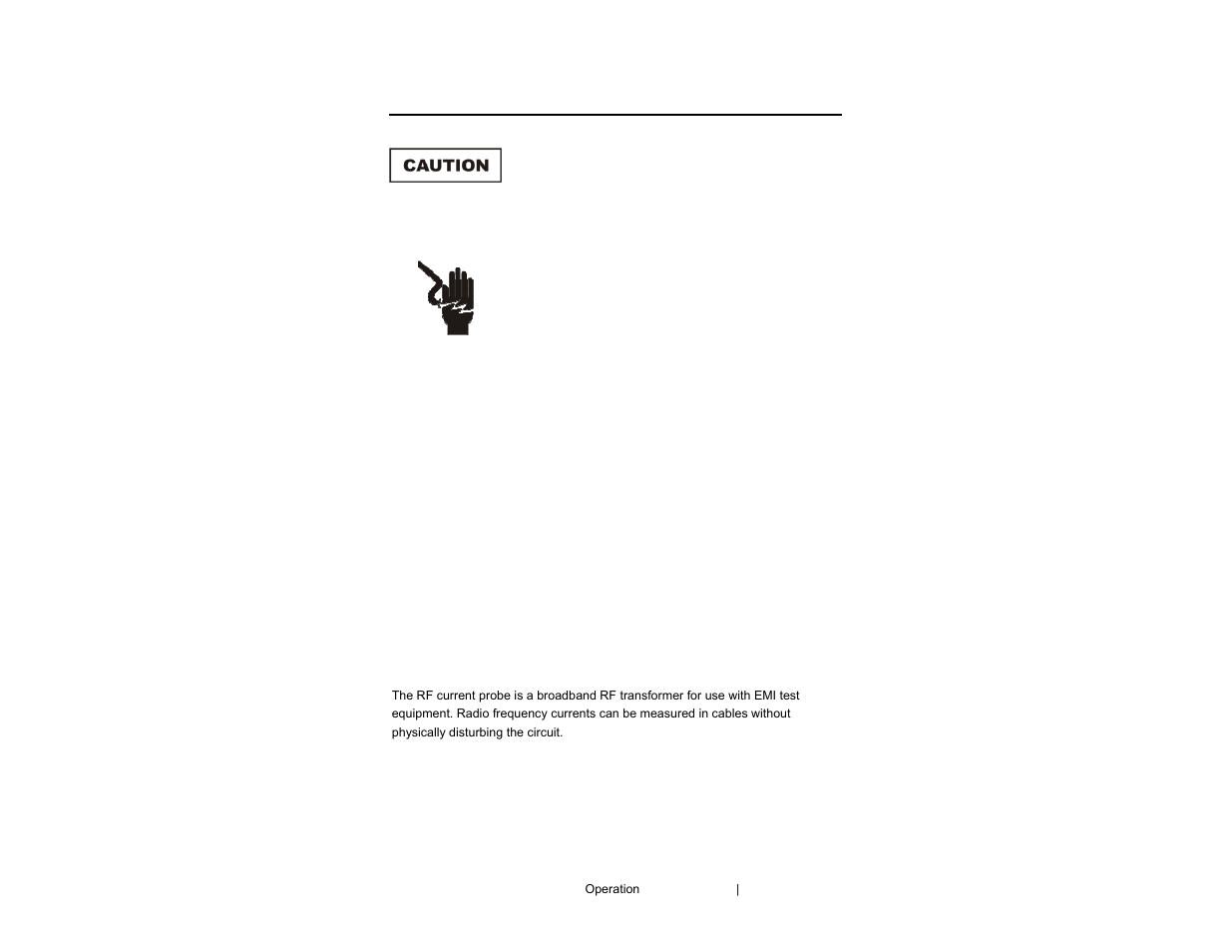 0 operation | ETS-Lindgren 94606-6 Current Probe User Manual | Page 41 / 57