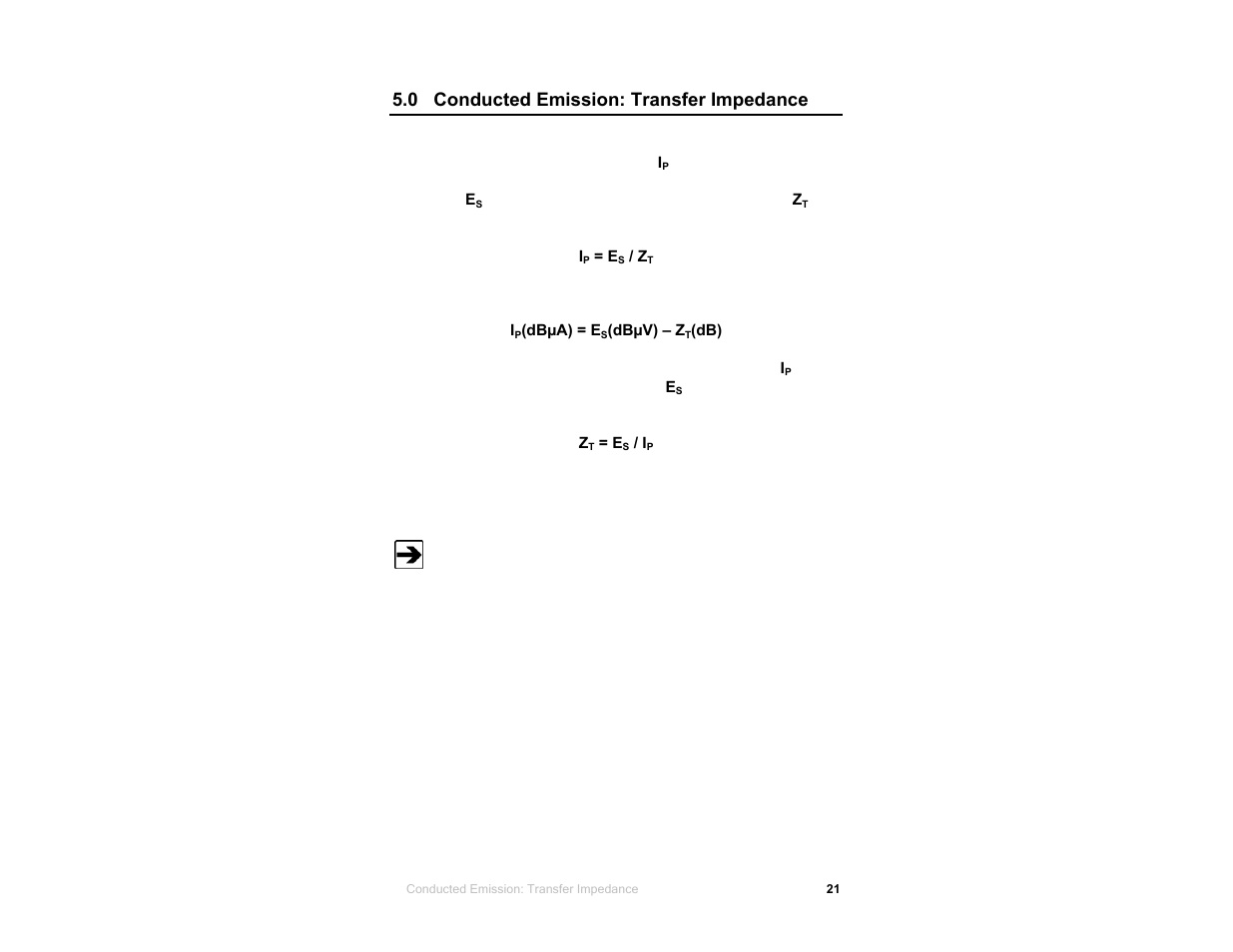 0 conducted emission: transfer impedance | ETS-Lindgren 95242-1 Injection Probes User Manual | Page 21 / 27