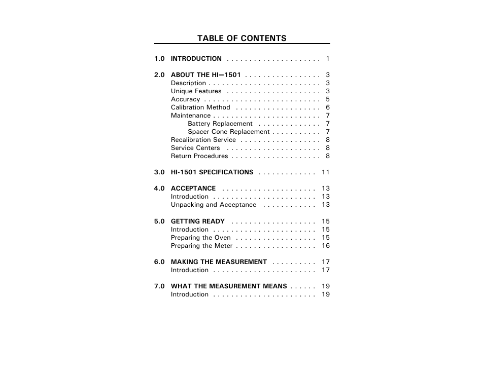 ETS-Lindgren HI-1501 Microwave Oven Survey Meter User Manual | Page 5 / 28