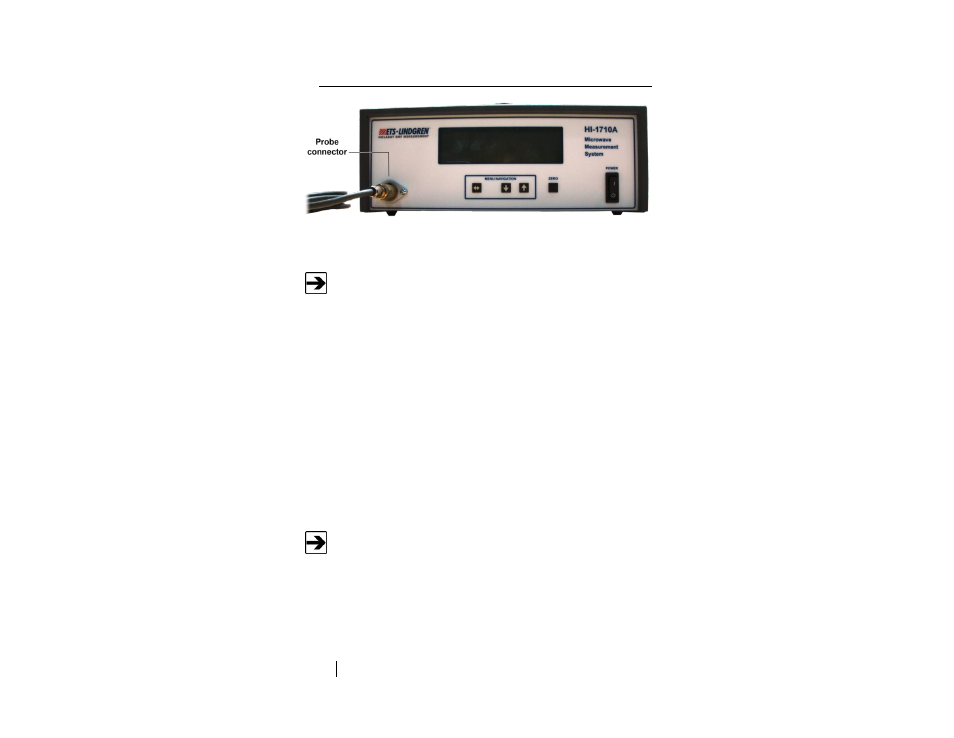 Menu navigation | ETS-Lindgren HI-1710A Microwave Oven Survey Meter User Manual | Page 22 / 57