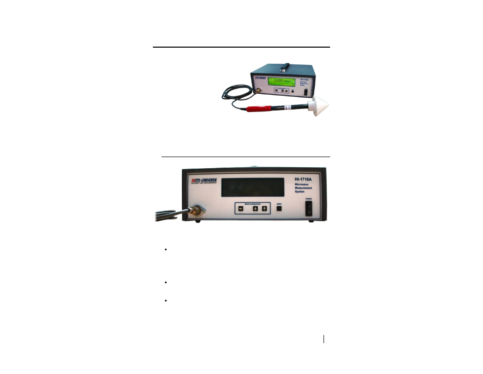0 introduction, Hi-1710a features | ETS-Lindgren HI-1710A Microwave Oven Survey Meter User Manual | Page 9 / 57