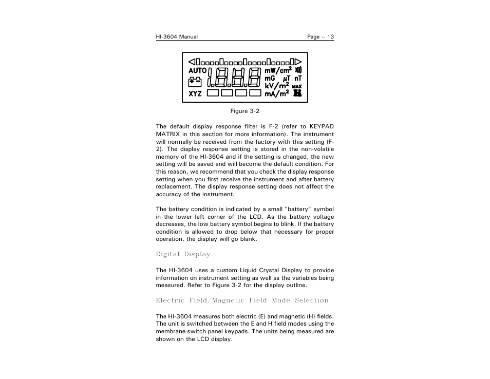ETS-Lindgren HI-3604 ELF Survey Meter User Manual | Page 21 / 44