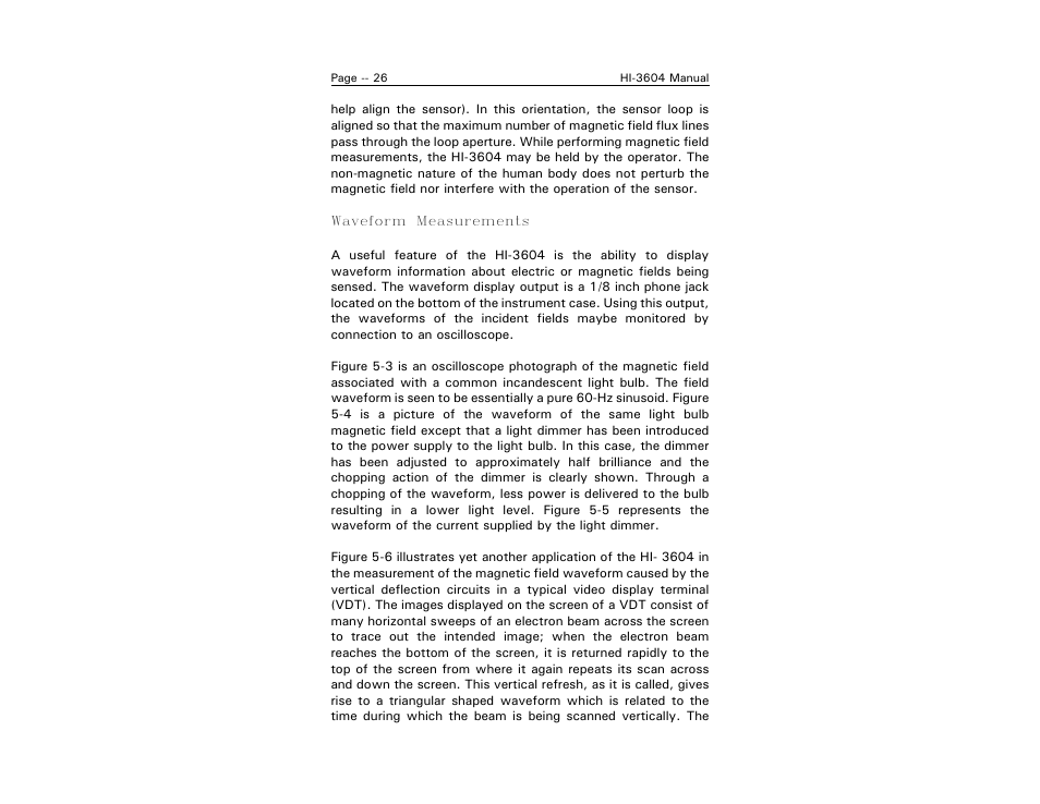 ETS-Lindgren HI-3604 ELF Survey Meter User Manual | Page 34 / 44