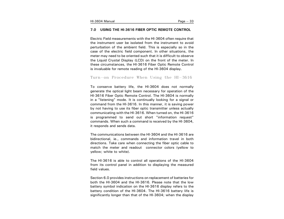 ETS-Lindgren HI-3604 ELF Survey Meter User Manual | Page 41 / 44