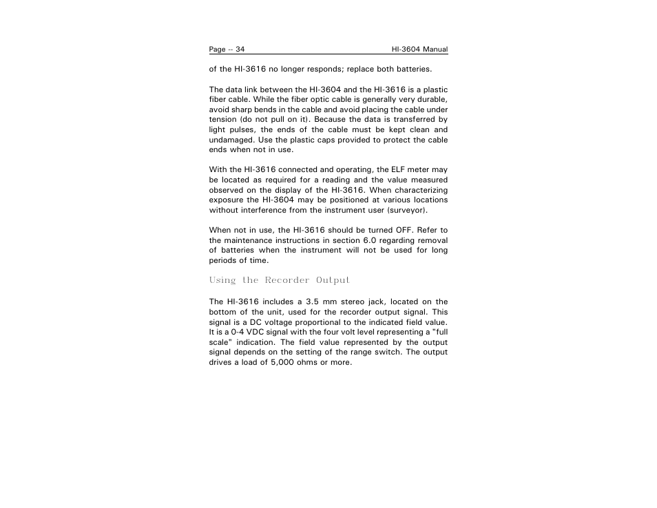 ETS-Lindgren HI-3604 ELF Survey Meter User Manual | Page 42 / 44