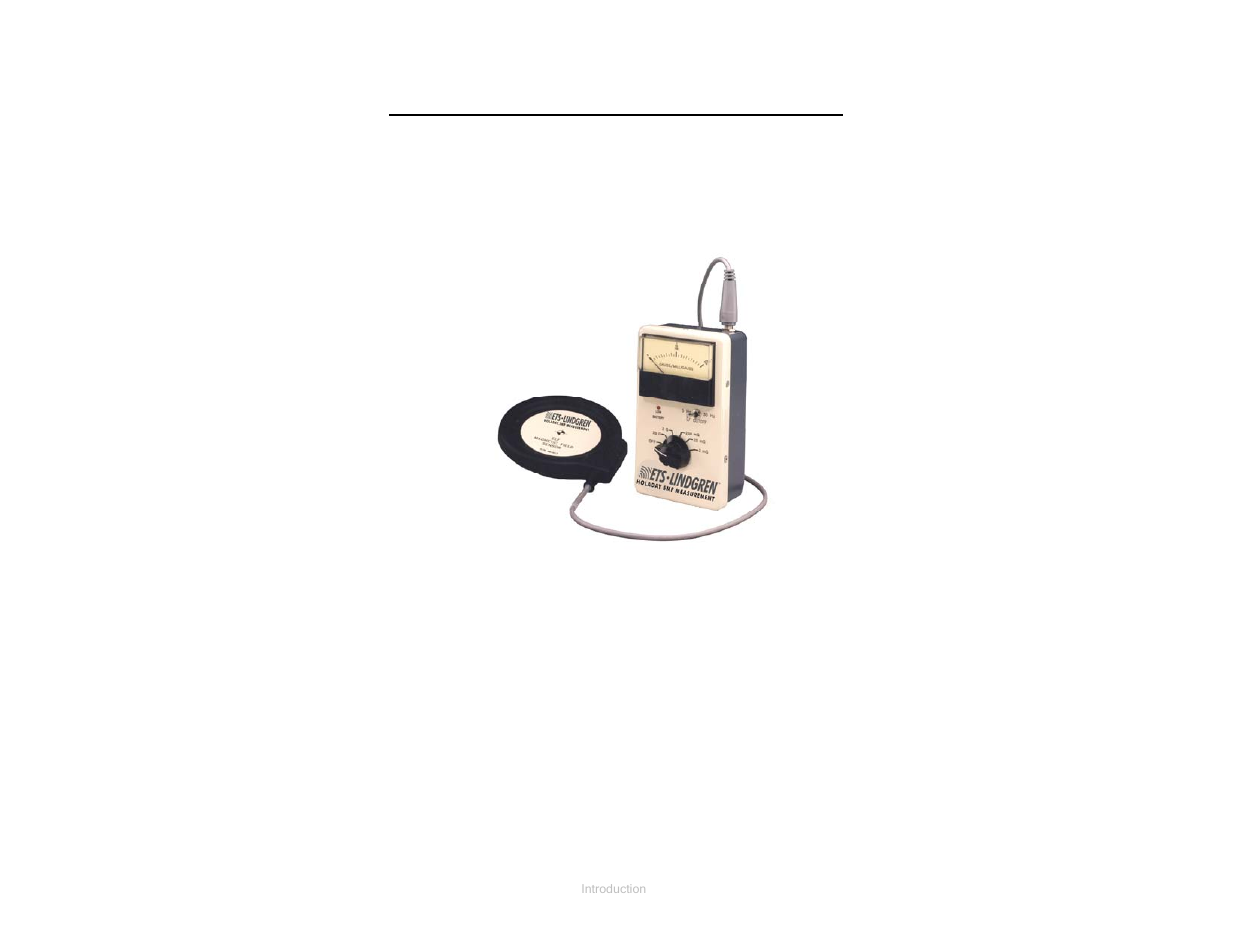 0 introduction | ETS-Lindgren HI-3624(A) Survey Meter User Manual | Page 7 / 22