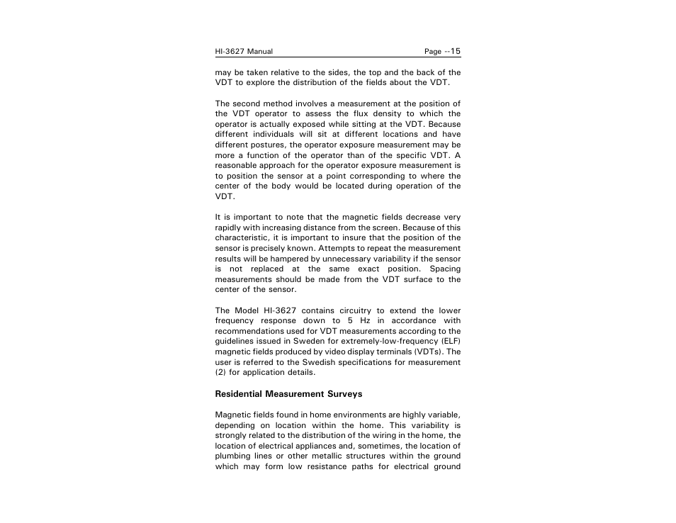 ETS-Lindgren HI-3627 ELF Magnetic Field Meter User Manual | Page 23 / 36