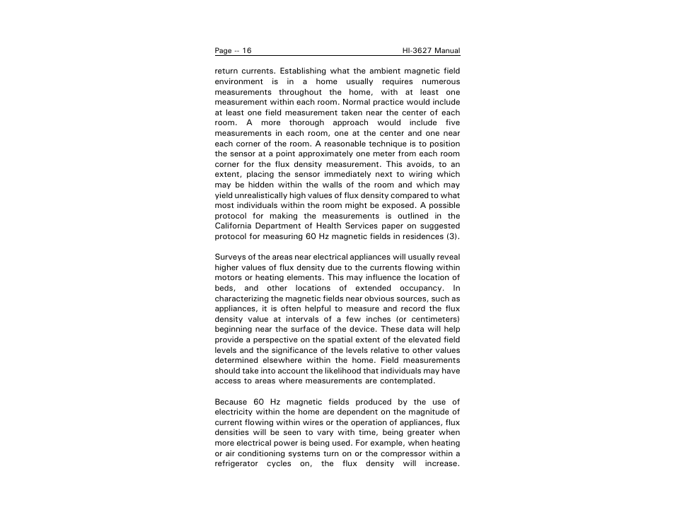 ETS-Lindgren HI-3627 ELF Magnetic Field Meter User Manual | Page 24 / 36