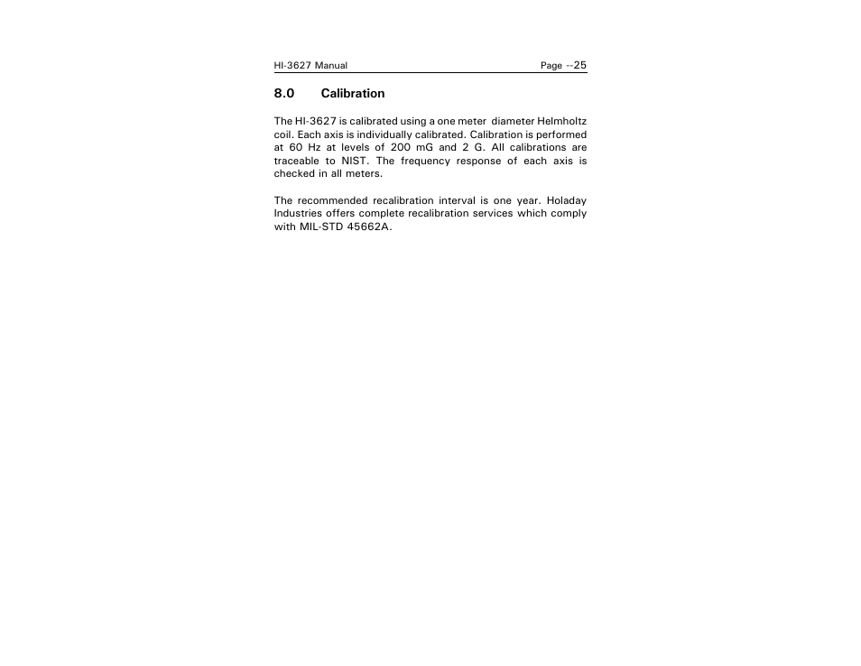 ETS-Lindgren HI-3627 ELF Magnetic Field Meter User Manual | Page 33 / 36