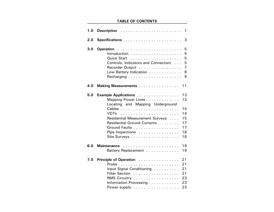 ETS-Lindgren HI-3627 ELF Magnetic Field Meter User Manual | Page 5 / 36