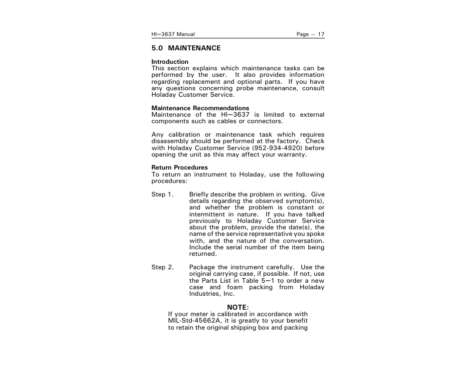 ETS-Lindgren HI-3637 VLF Magnetic Field Meter User Manual | Page 25 / 48