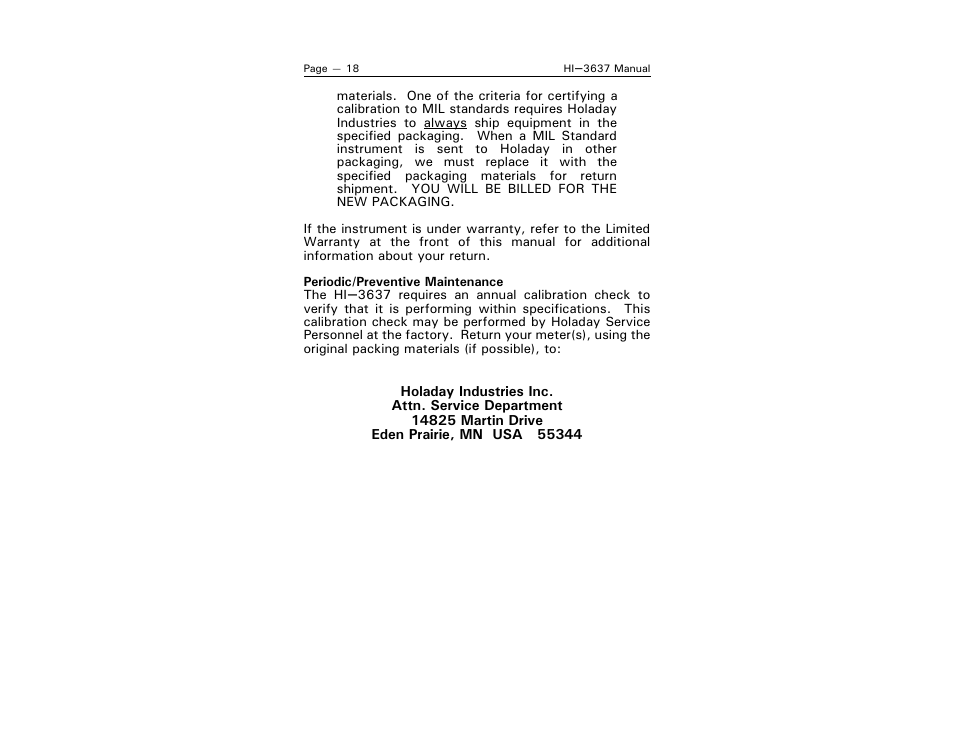 ETS-Lindgren HI-3637 VLF Magnetic Field Meter User Manual | Page 26 / 48