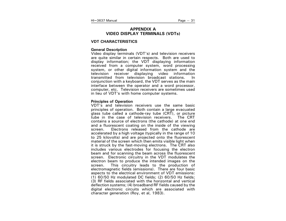 ETS-Lindgren HI-3637 VLF Magnetic Field Meter User Manual | Page 39 / 48