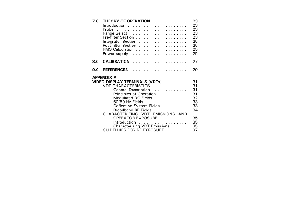 ETS-Lindgren HI-3637 VLF Magnetic Field Meter User Manual | Page 6 / 48