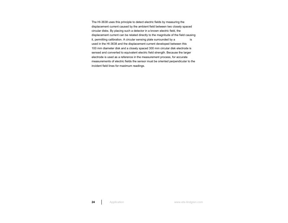 ETS-Lindgren HI-3638 ELV/VLF Electric Field Meter User Manual | Page 24 / 41