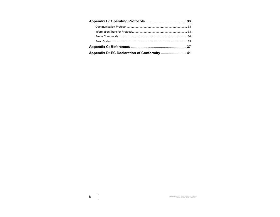 ETS-Lindgren HI-3638 ELV/VLF Electric Field Meter User Manual | Page 4 / 41