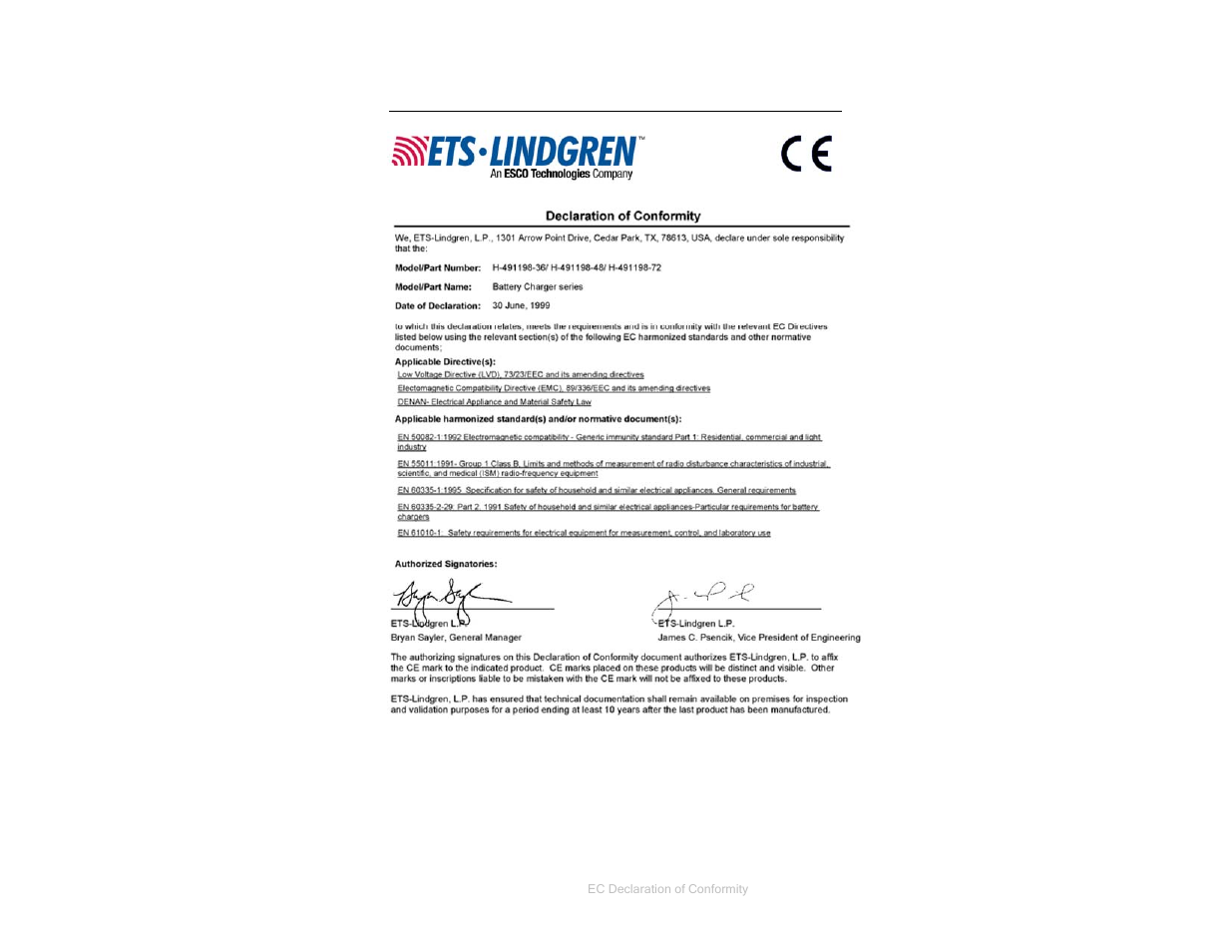 ETS-Lindgren HI-3702 Induced Current Meter User Manual | Page 34 / 34