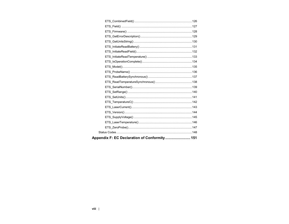 ETS-Lindgren HI-6153 Electric Field Probe User Manual | Page 8 / 152