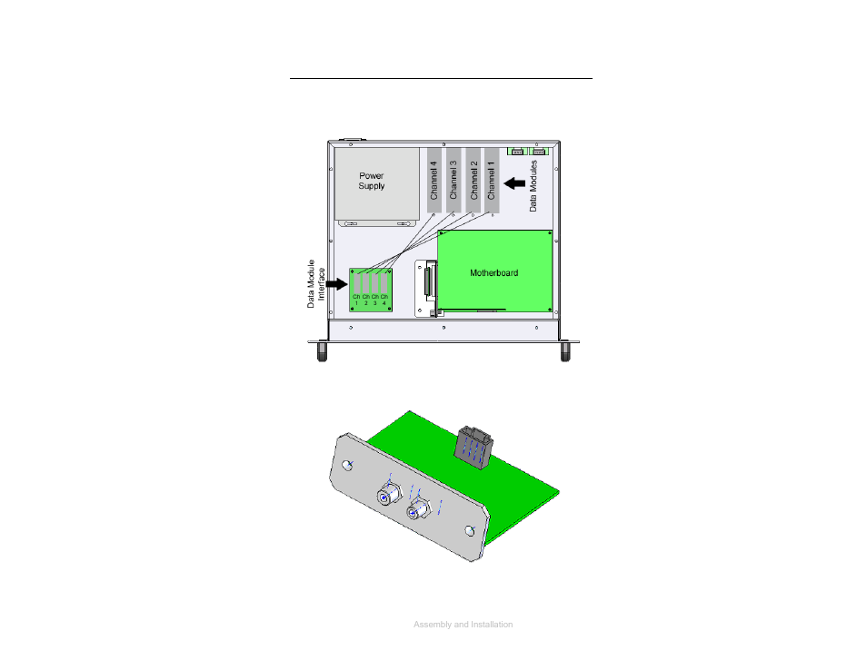 Mounting data modules, Figure 2, Hi-6100 module locations | Figure 3, Optical data module | ETS-Lindgren HI-6100 Field Monitor User Manual | Page 22 / 71