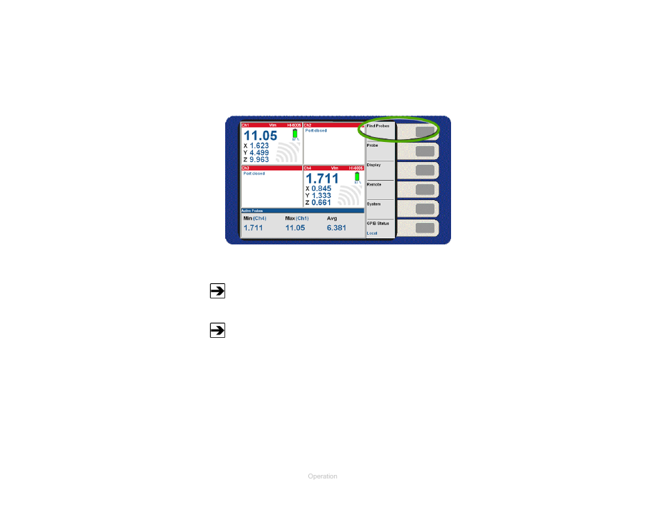 Find probes menu, Figure 9 | ETS-Lindgren HI-6100 Field Monitor User Manual | Page 29 / 71