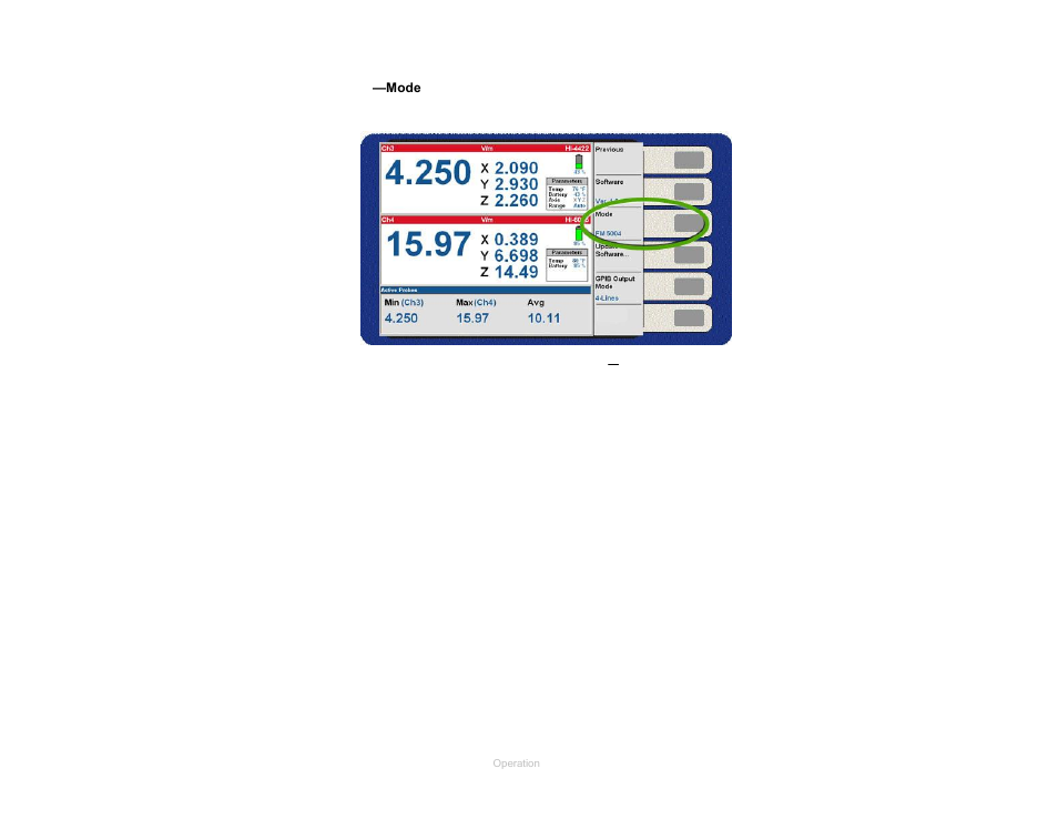 Mode, Figure 29, System, more menu—mode | ETS-Lindgren HI-6100 Field Monitor User Manual | Page 43 / 71