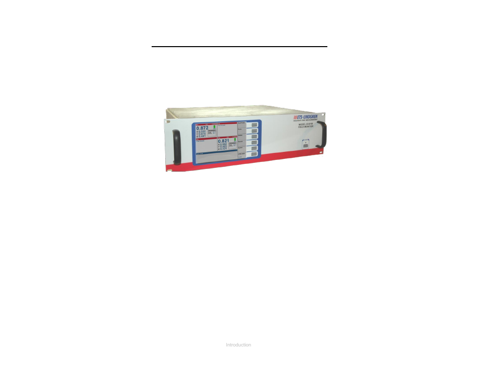 0 introduction, Figure 1, Hi-6100 field monitor | ETS-Lindgren HI-6100 Field Monitor User Manual | Page 9 / 71