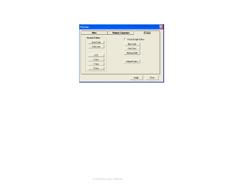 Colors | ETS-Lindgren HI-6113 Laser Data Interface and Probe Measurement System User Manual | Page 37 / 49