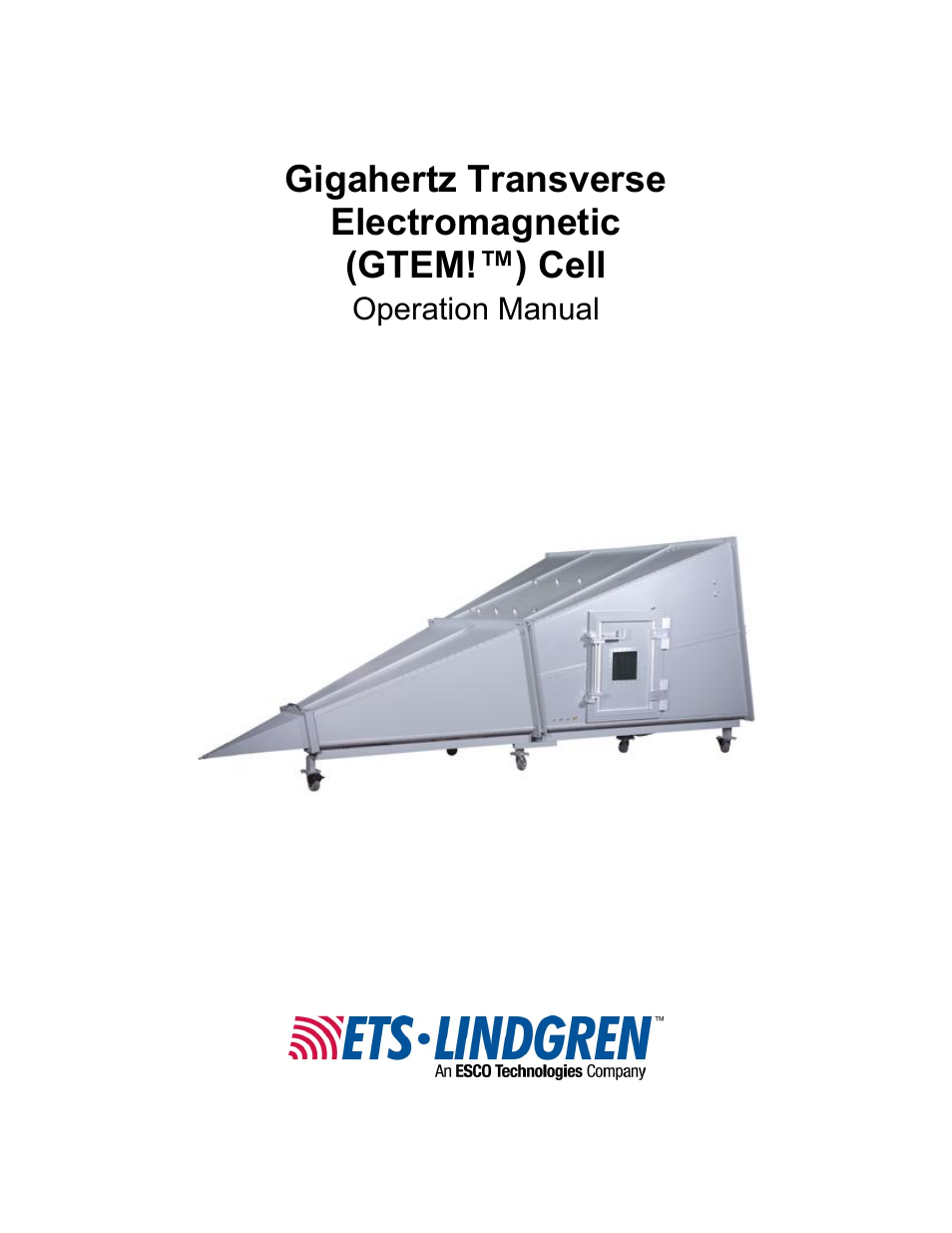 ETS-Lindgren 5411 GTEM! Test Cell User Manual | 91 pages