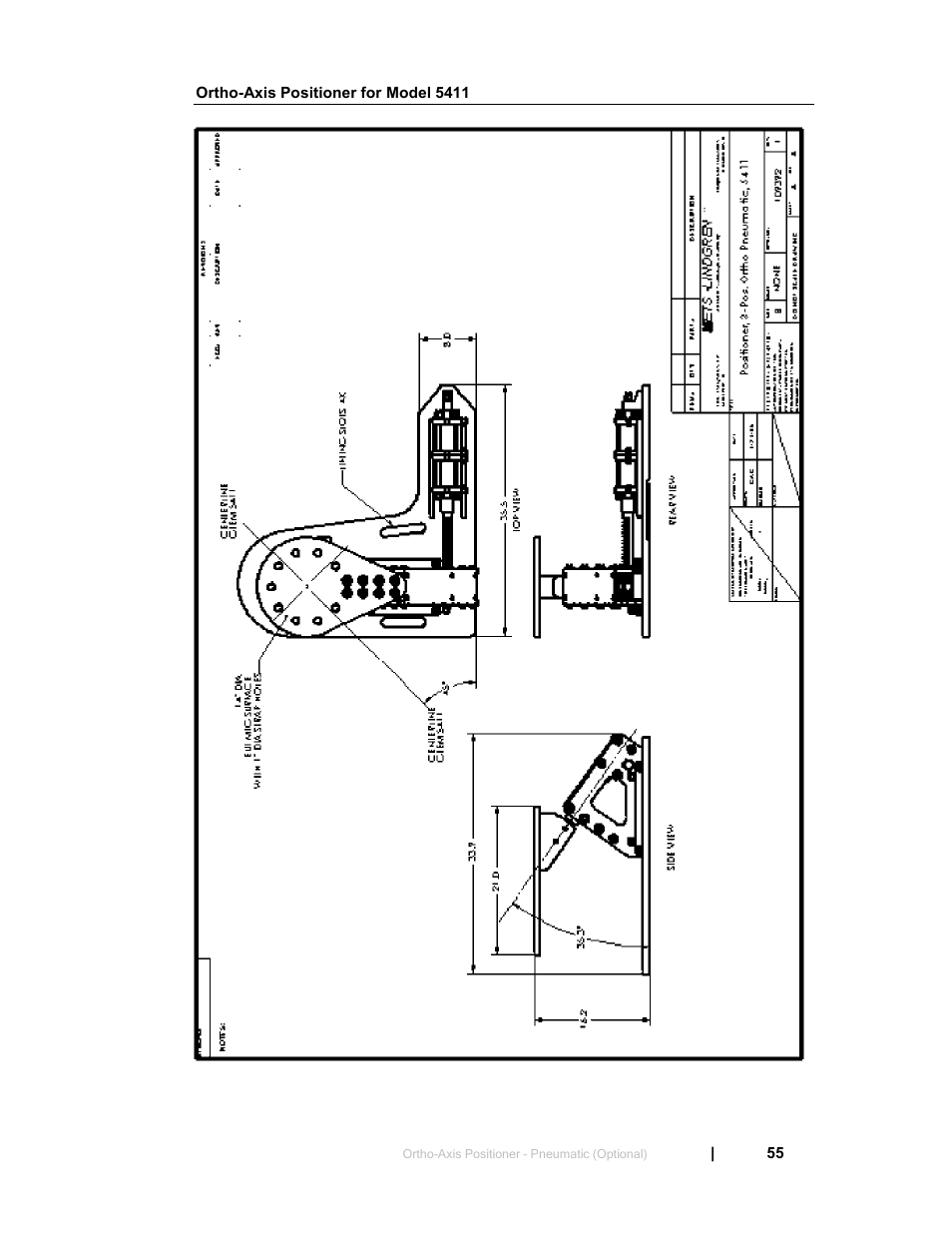 Ortho-axis positioner for model 5411 | ETS-Lindgren 5411 GTEM! Test Cell User Manual | Page 55 / 91