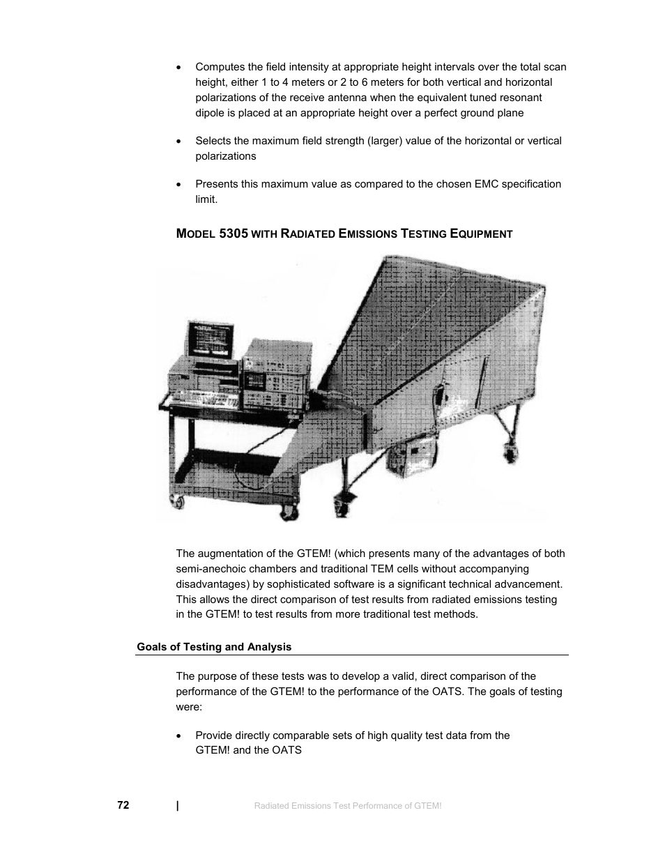 Goals of testing and analysis | ETS-Lindgren 5411 GTEM! Test Cell User Manual | Page 72 / 91