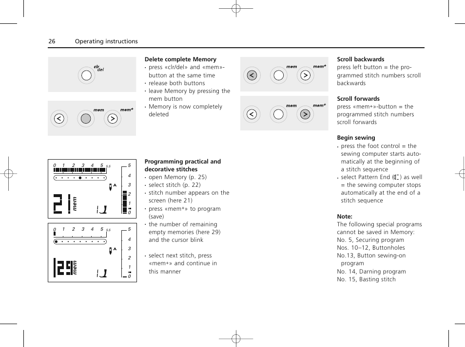 Bernina ACTIVA 135 S User Manual | Page 27 / 73