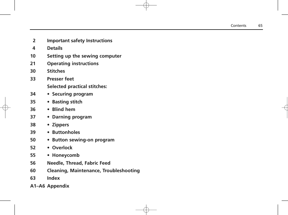 Bernina ACTIVA 135 S User Manual | Page 66 / 73