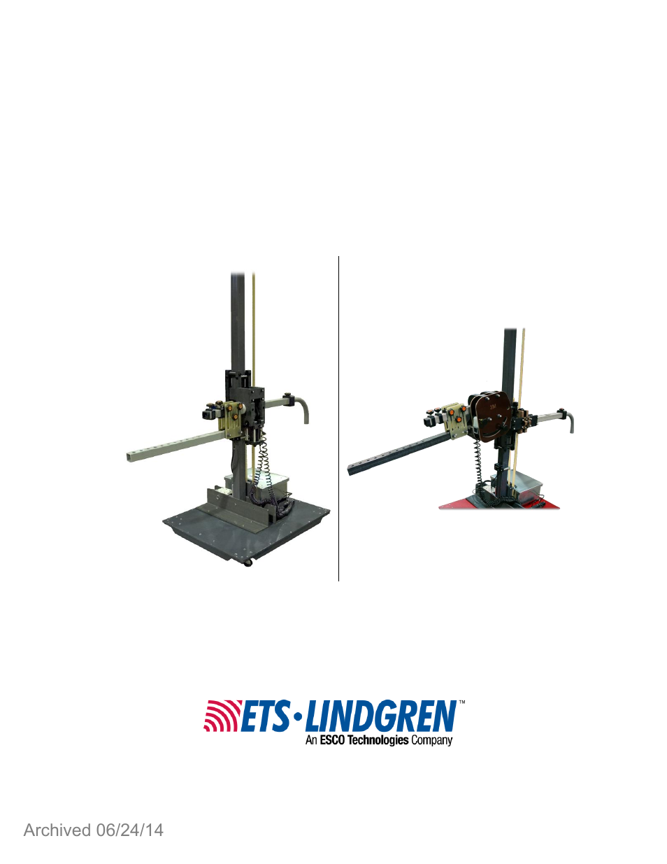 ETS-Lindgren 2071B Antenna Positioning Tower (Archived) User Manual | 65 pages