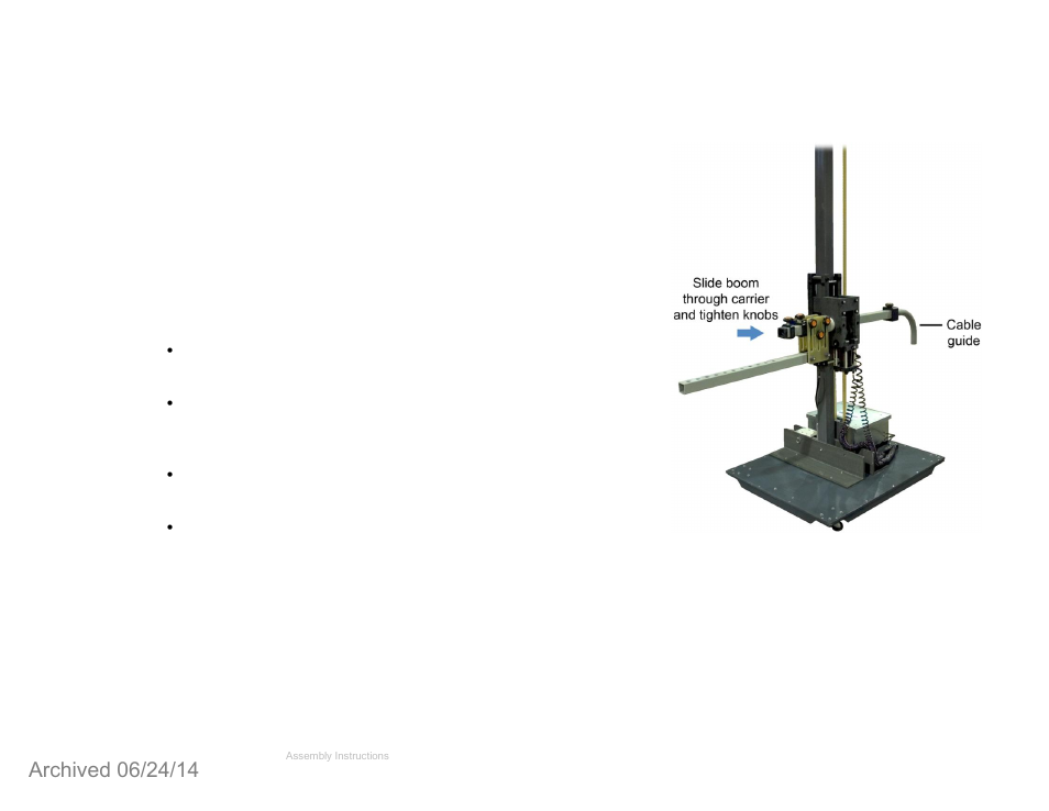 Model 2070b only | ETS-Lindgren 2071B Antenna Positioning Tower (Archived) User Manual | Page 24 / 65