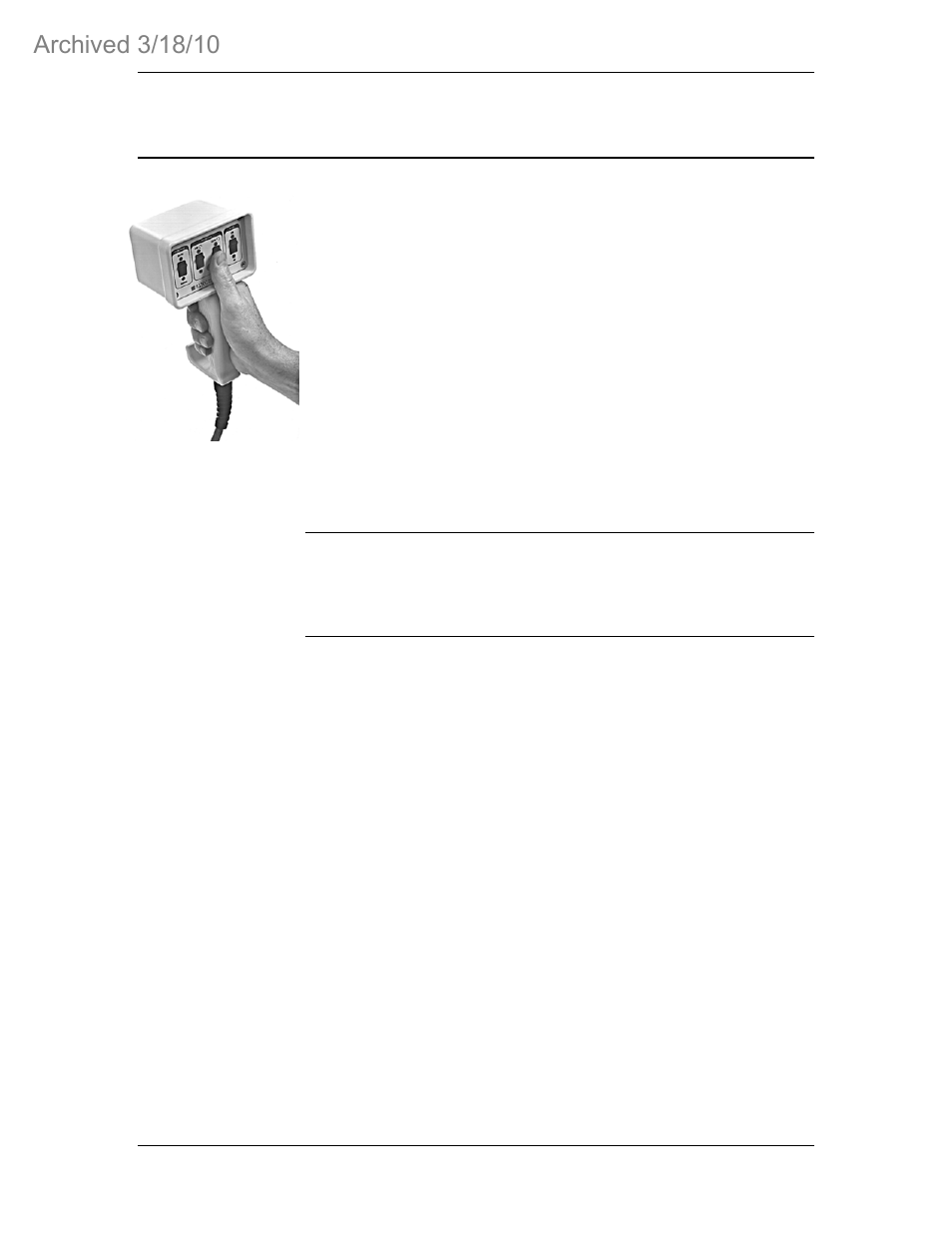 Hand control unit | ETS-Lindgren 2075 MiniMast (Archived) User Manual | Page 26 / 36