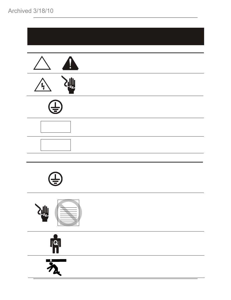 Caution | ETS-Lindgren 2075 MiniMast (Archived) User Manual | Page 4 / 36