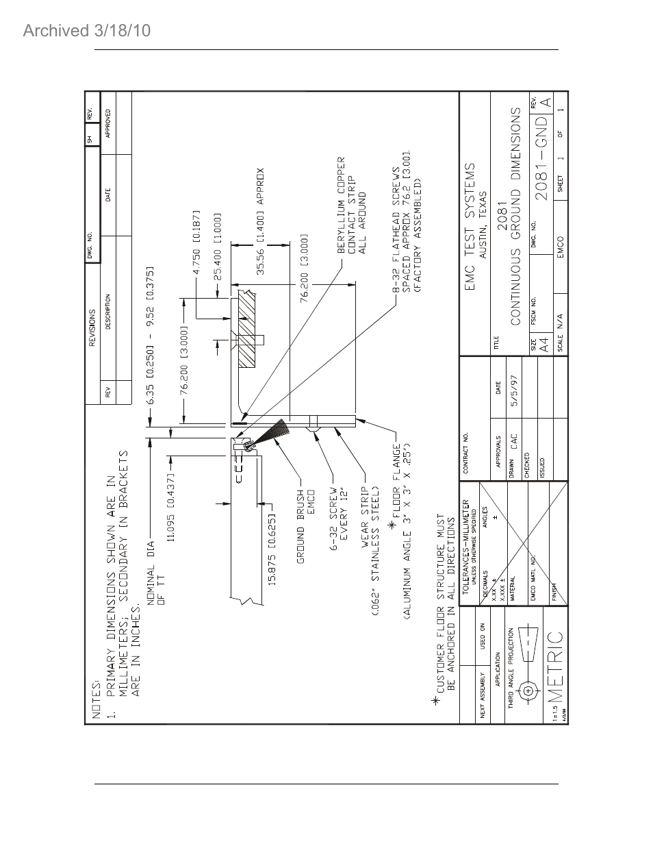 ETS-Lindgren 2081 Turntable Series 1.2m/1.5m (Archived) User Manual | Page 39 / 45