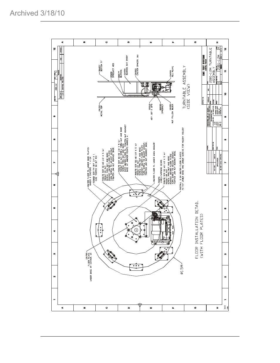 ETS-Lindgren 2081 Turntable Series 1.2m/1.5m (Archived) User Manual | Page 40 / 45