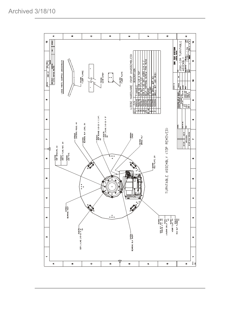 ETS-Lindgren 2081 Turntable Series 1.2m/1.5m (Archived) User Manual | Page 41 / 45
