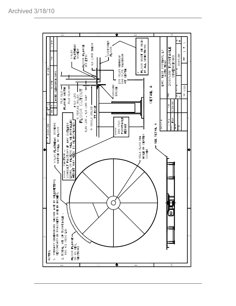 ETS-Lindgren 2087 Electric Powered Turntable 2 & 3 Meter Models (Archived) User Manual | Page 27 / 34