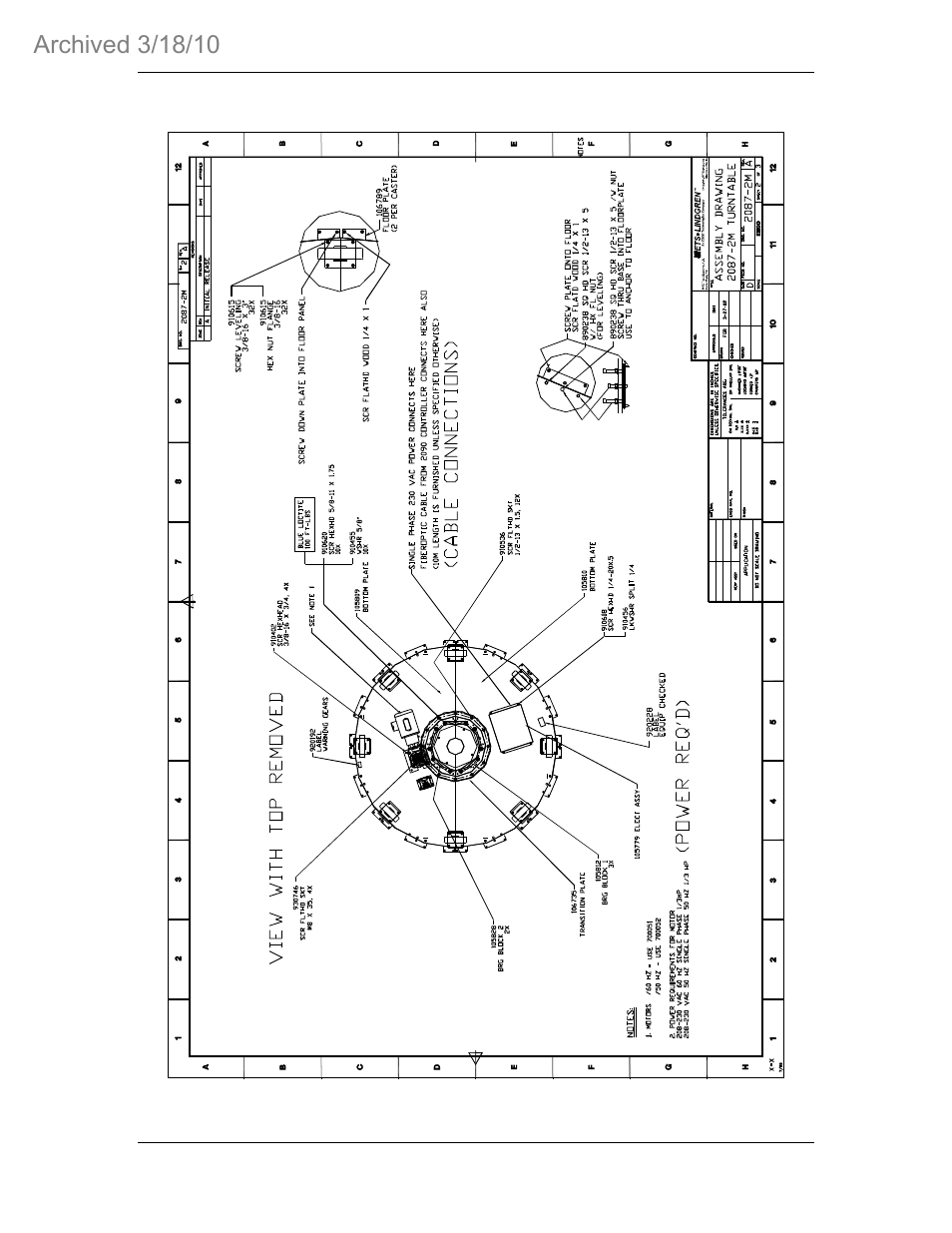 ETS-Lindgren 2087 Electric Powered Turntable 2 & 3 Meter Models (Archived) User Manual | Page 30 / 34