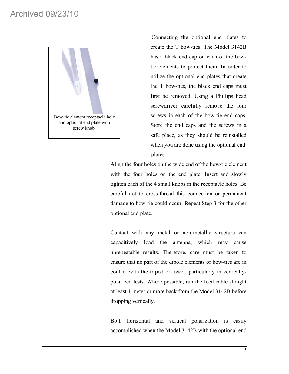 ETS-Lindgren 3142B BiConiLog Antenna (Archived) User Manual | Page 9 / 22