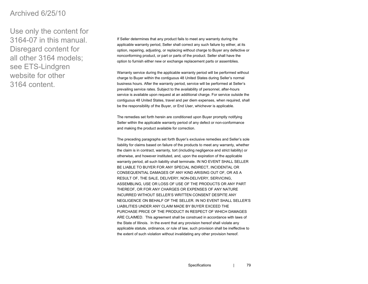 ETS-Lindgren 3164-07 Open-Boundary Quad-Ridged Horn (Archived) User Manual | Page 79 / 80